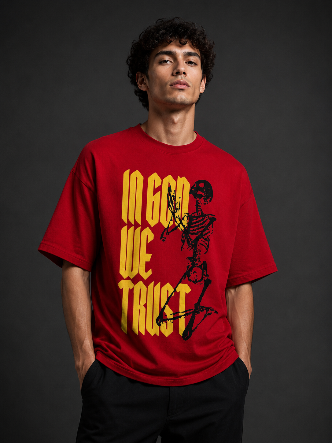 Trust Graphic Oversized T-Shirt