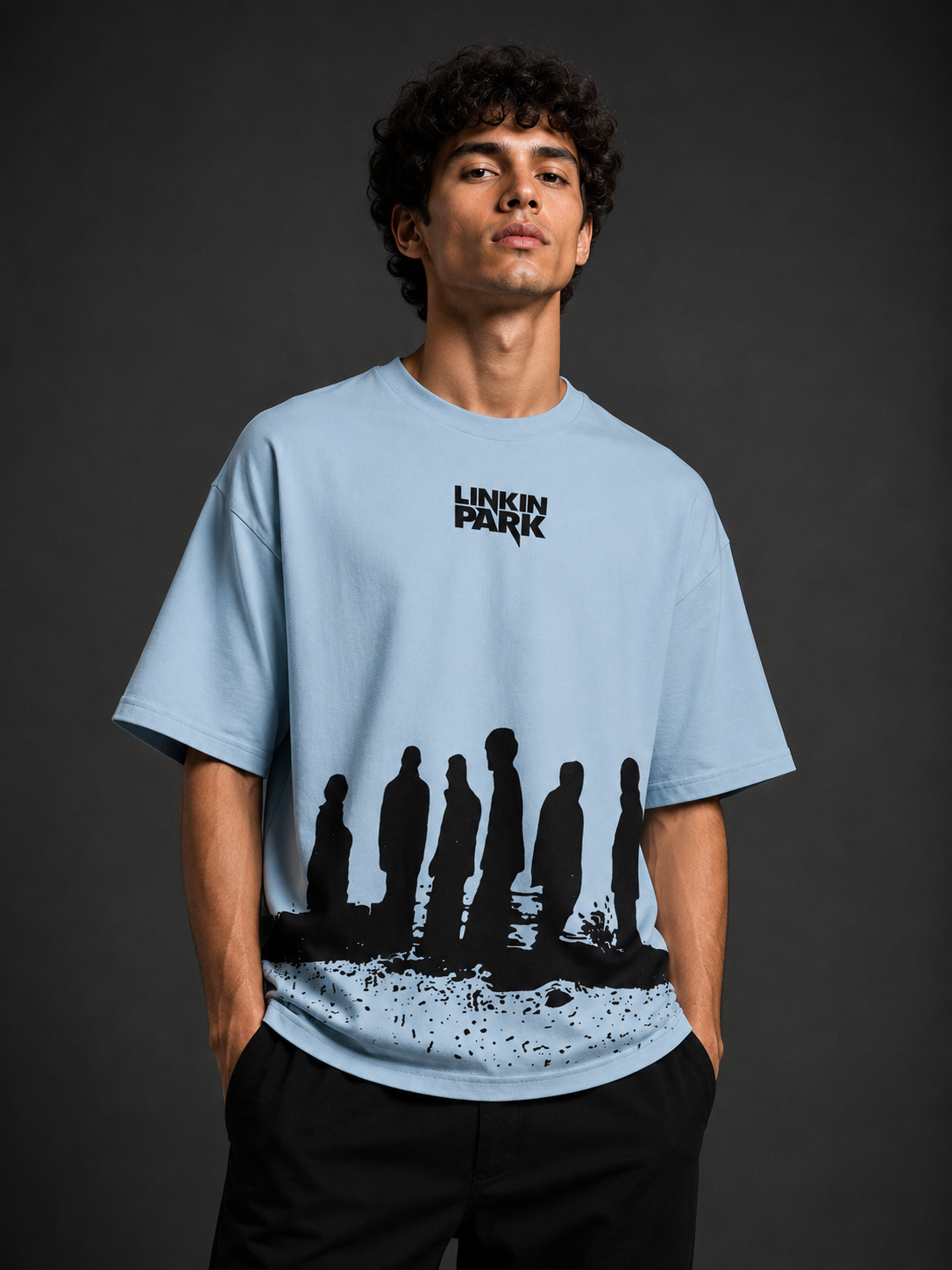 Linkin Park Oversized Graphic T-Shirt