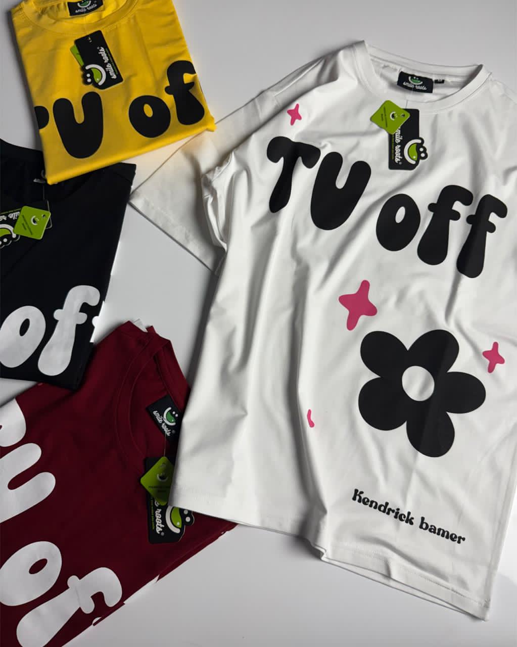 TV Off Graphic Oversized T-Shirt
