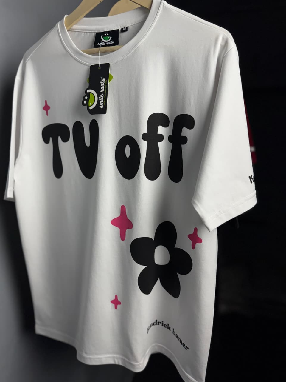 TV Off Graphic Oversized T-Shirt