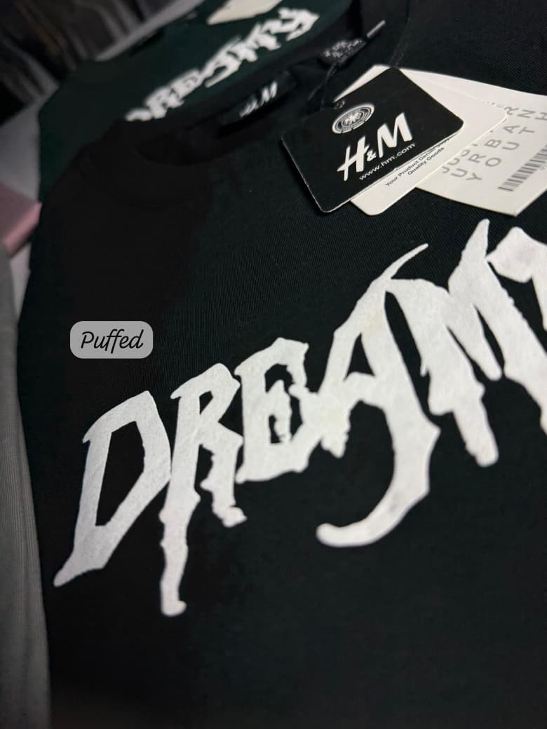 Dreamy Puff Print Oversized T-Shirt