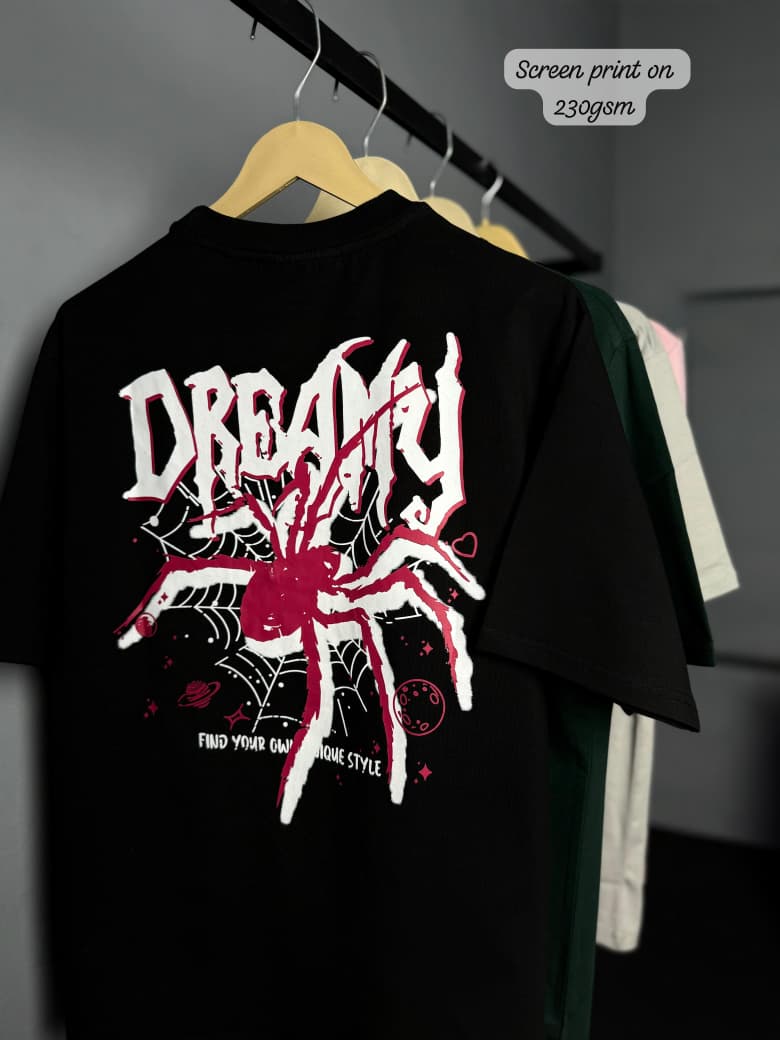 Dreamy Puff Print Oversized T-Shirt