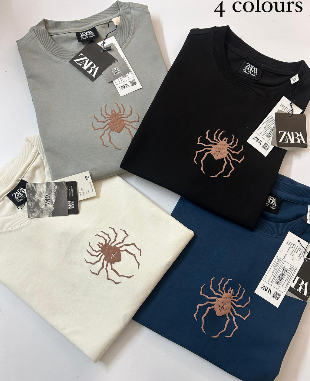Spider Chain Graphic Oversized T-Shirt