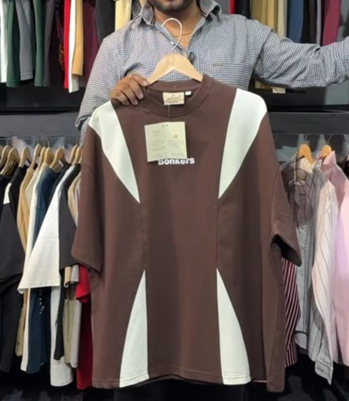 Bonkers Contrast Panel Oversized Tee