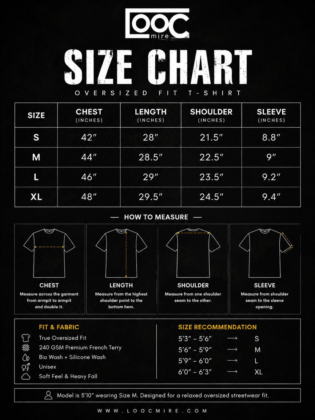 Loocmire Phantom Chaos Oversized Tee